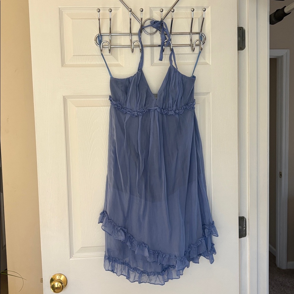 Ya Los Angeles Blue Midi Dress